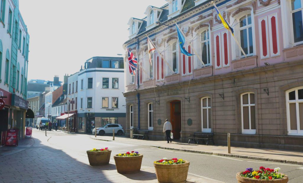 St Helier Town Hall in Jersey